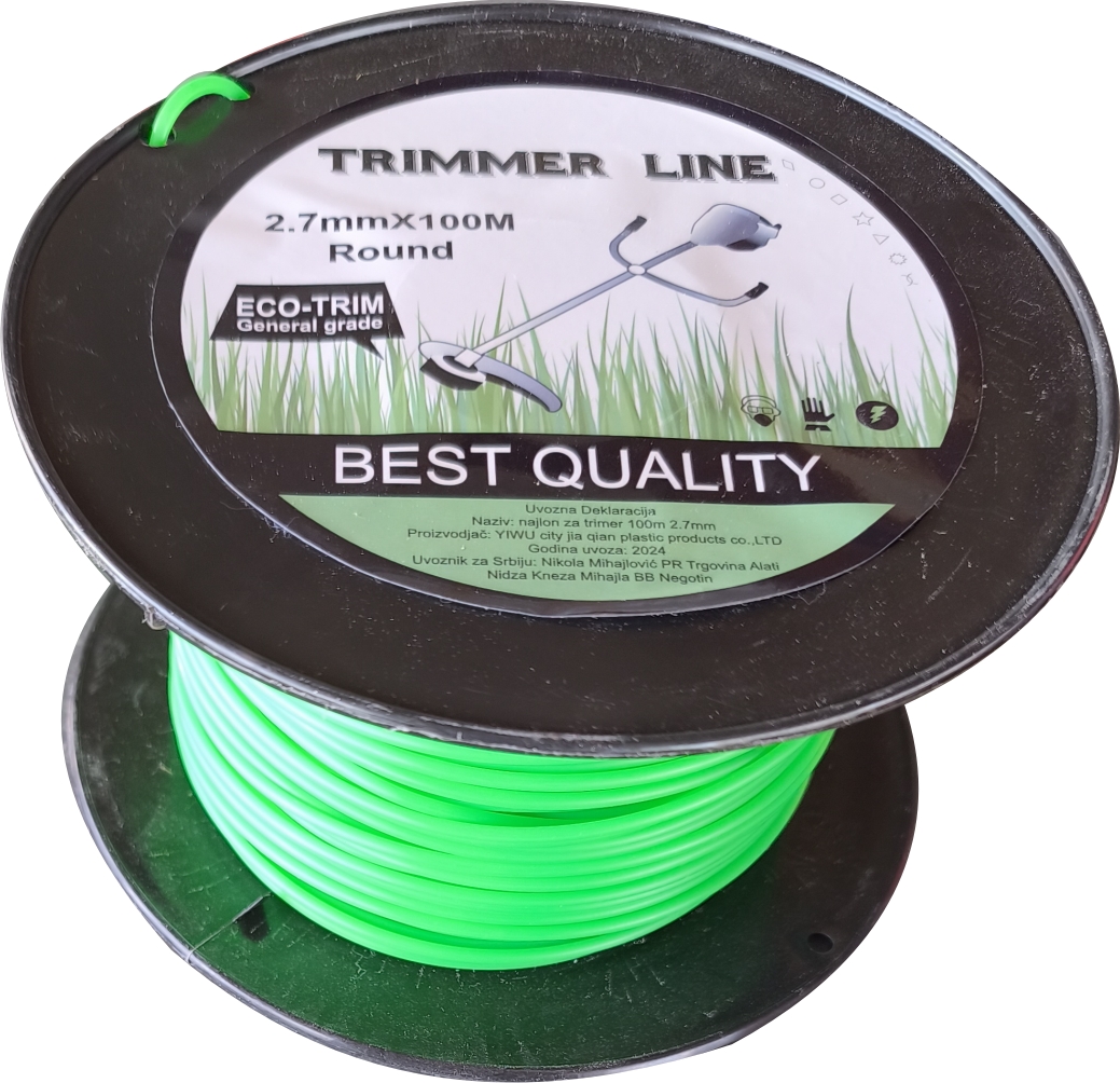 Najlon za trimer 2.7mm 100m